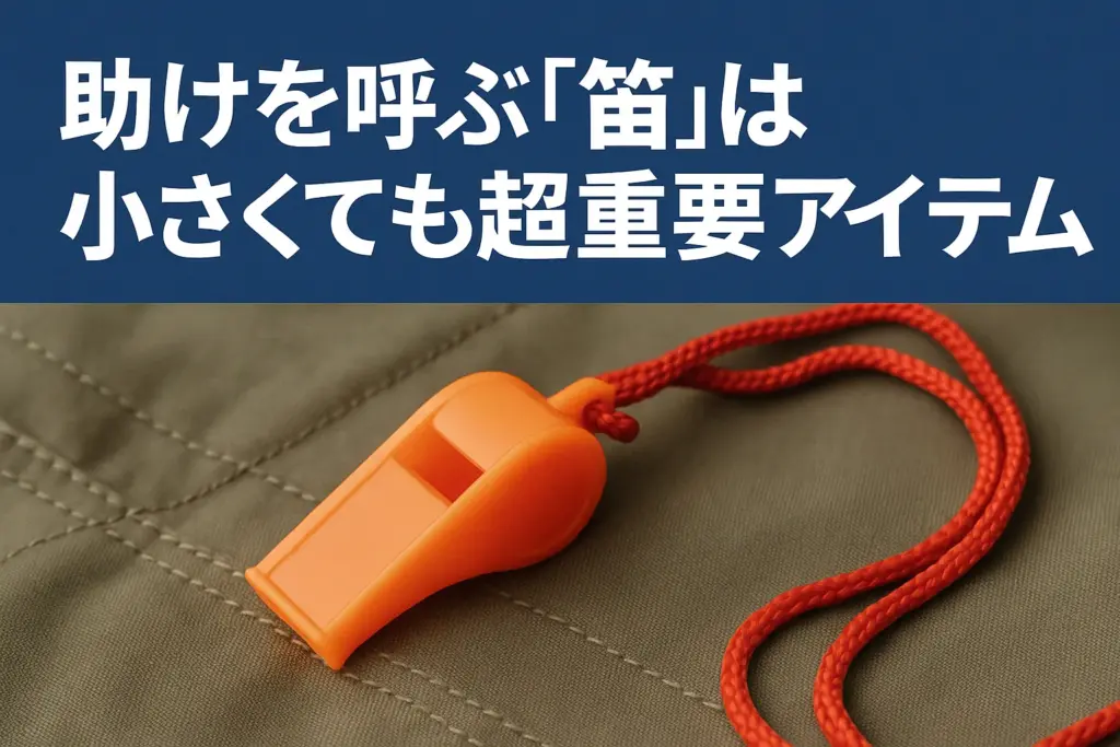 助けを呼ぶ「笛」は小さくても超重要アイテム