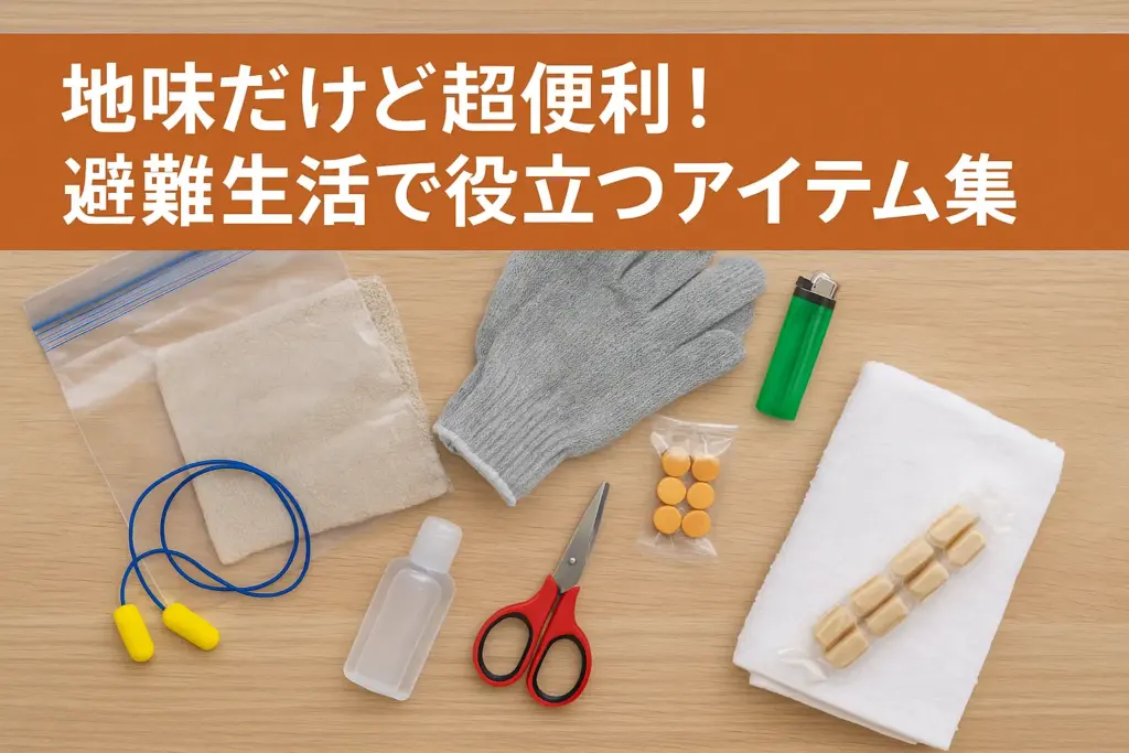 地味だけど超便利!避難生活で役立つアイテム集