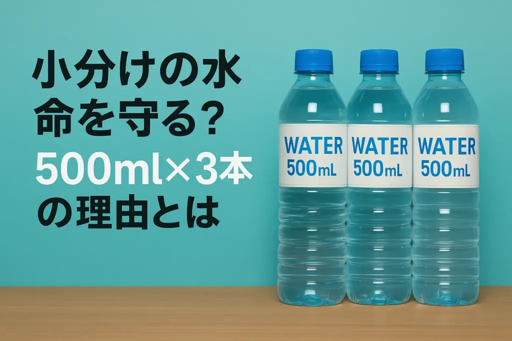 小分けの水が命を守る?“500ml×3本”の理由とは