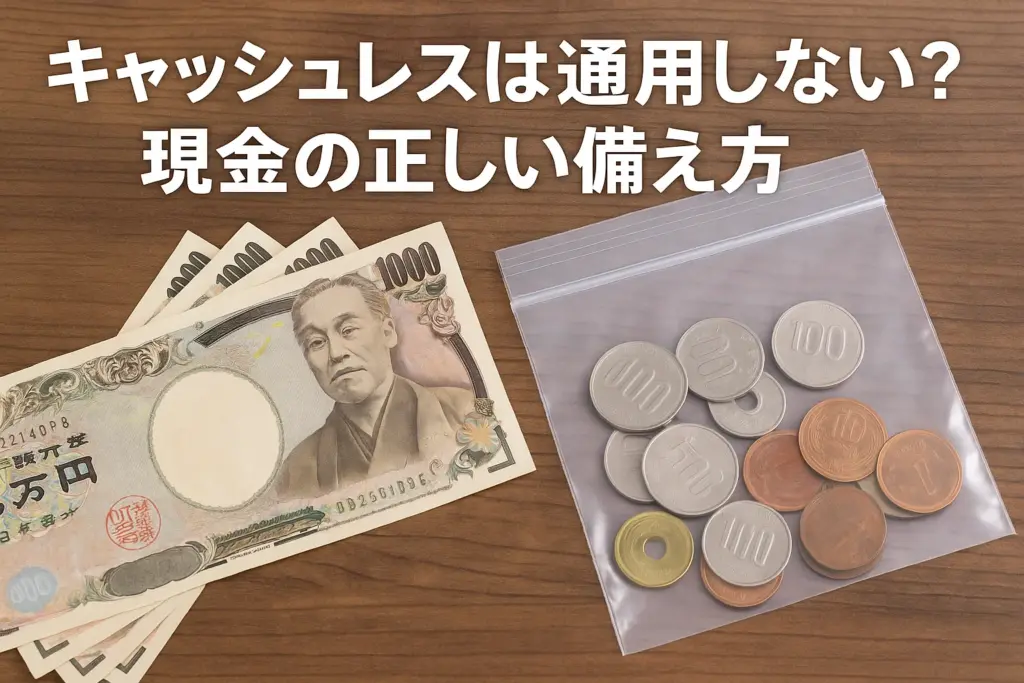 キャッシュレスは通用しない?現金の正しい備え方