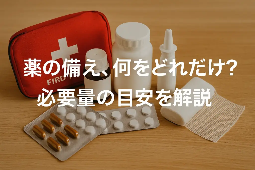 薬の備え、何をどれだけ?必要量の目安を解説