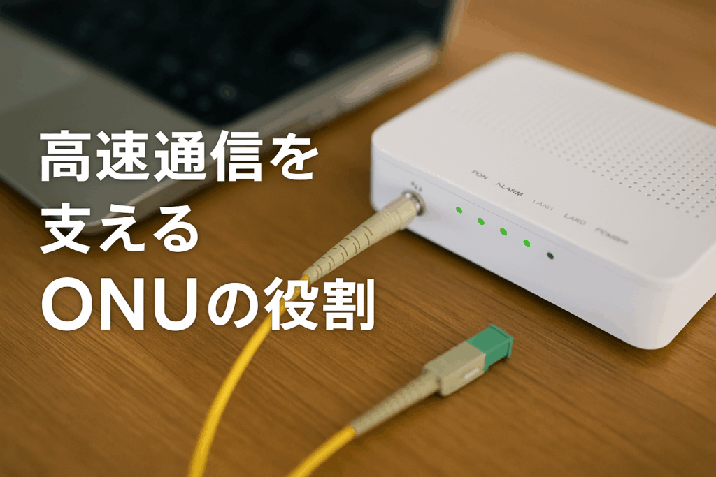 高速通信を支えるONUの役割