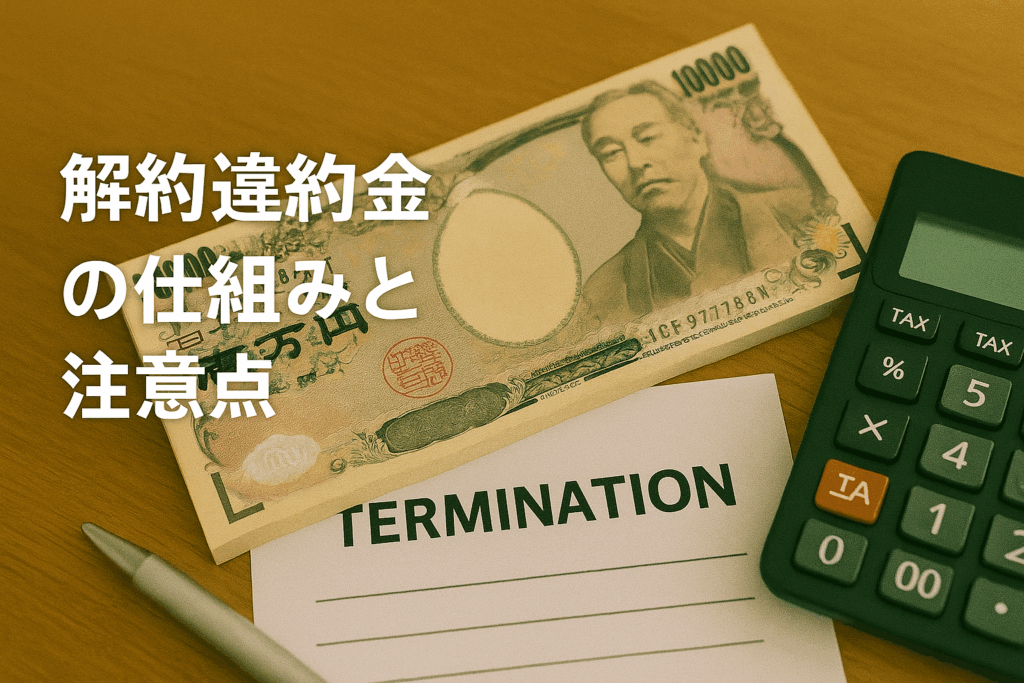 解約違約金の仕組みと注意点