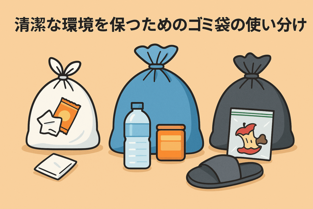 清潔な環境を保つためのゴミ袋の使い分け
