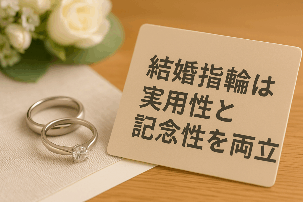 結婚指輪は実用性と記念性を両立