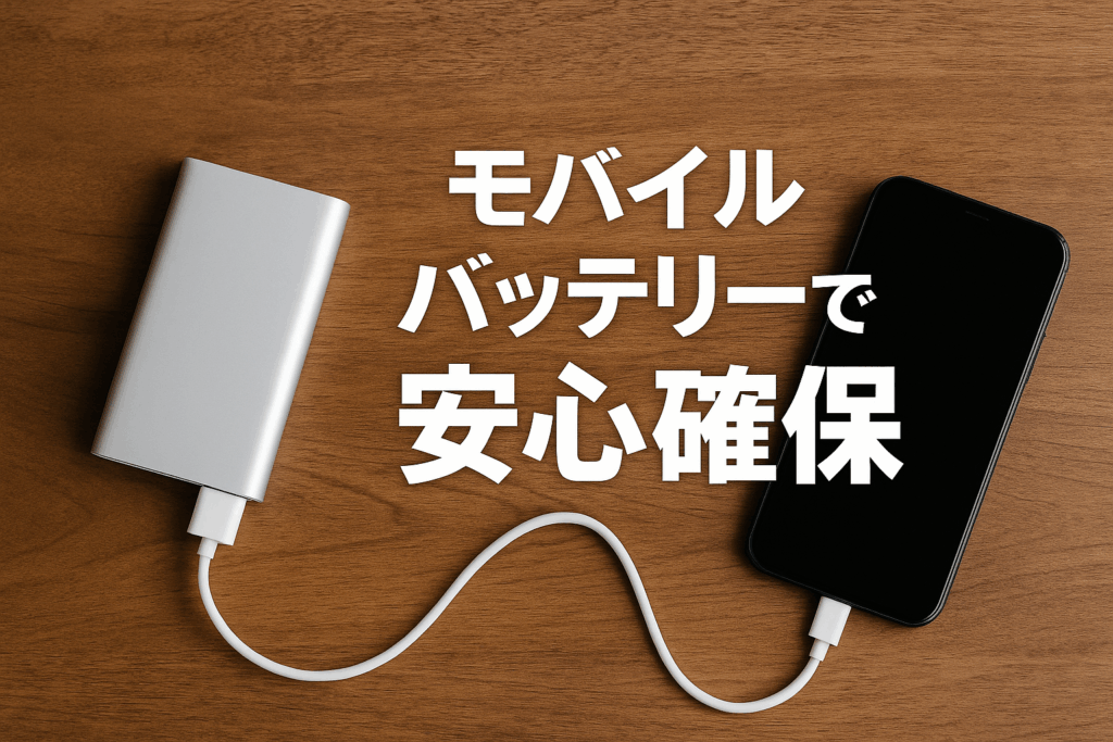 モバイルバッテリーで安心確保
