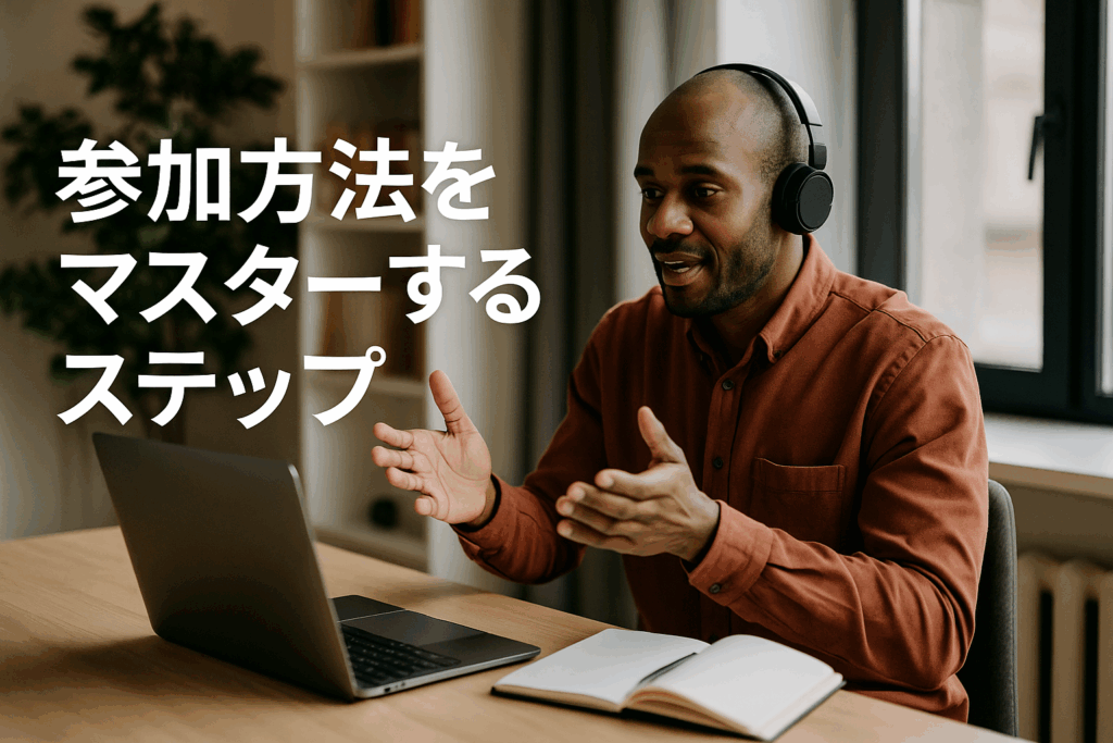 参加方法をマスターするステップ