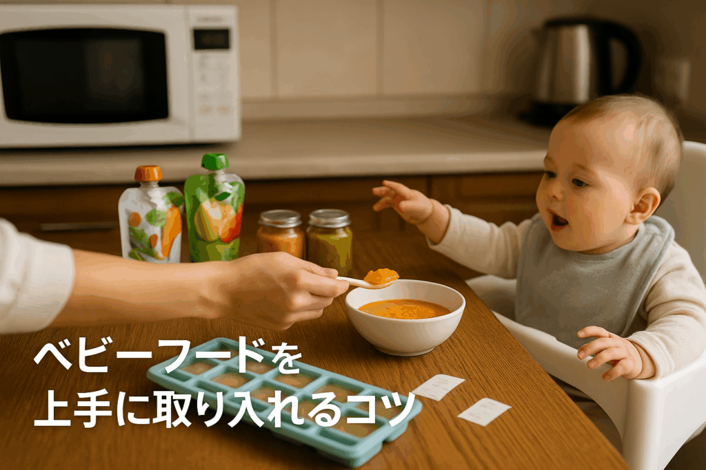 ベビーフードを上手に取り入れるコツ