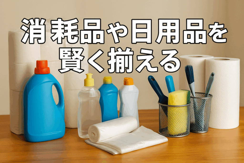 消耗品や日用品を賢く揃える