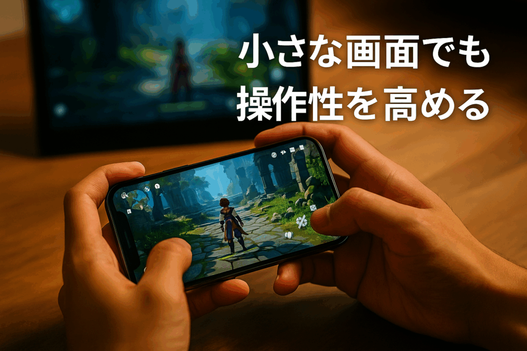 小さな画面でも操作性を高める