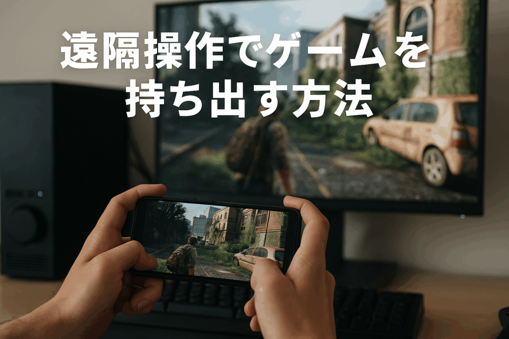 遠隔操作でゲームを持ち出す方法