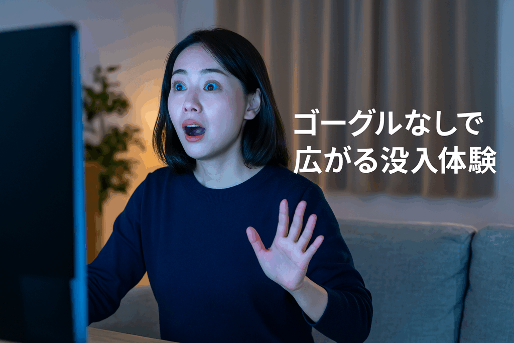 ゴーグルなしで広がる没入体験