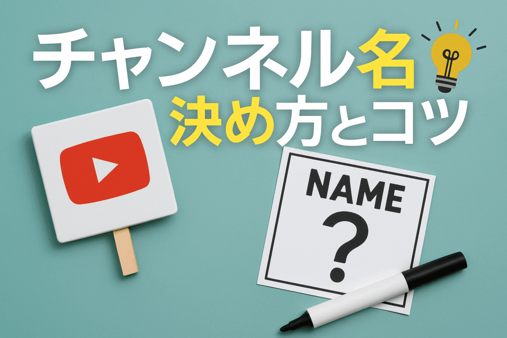チャンネル名の決め方とコツ