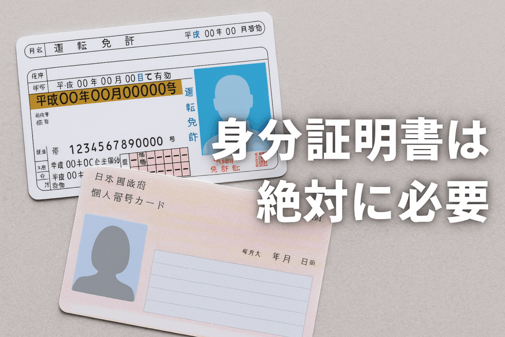 身分証明書は絶対に必要