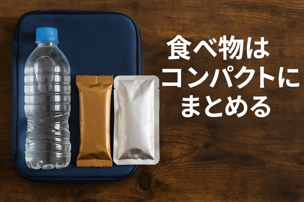 食べ物はコンパクトにまとめる