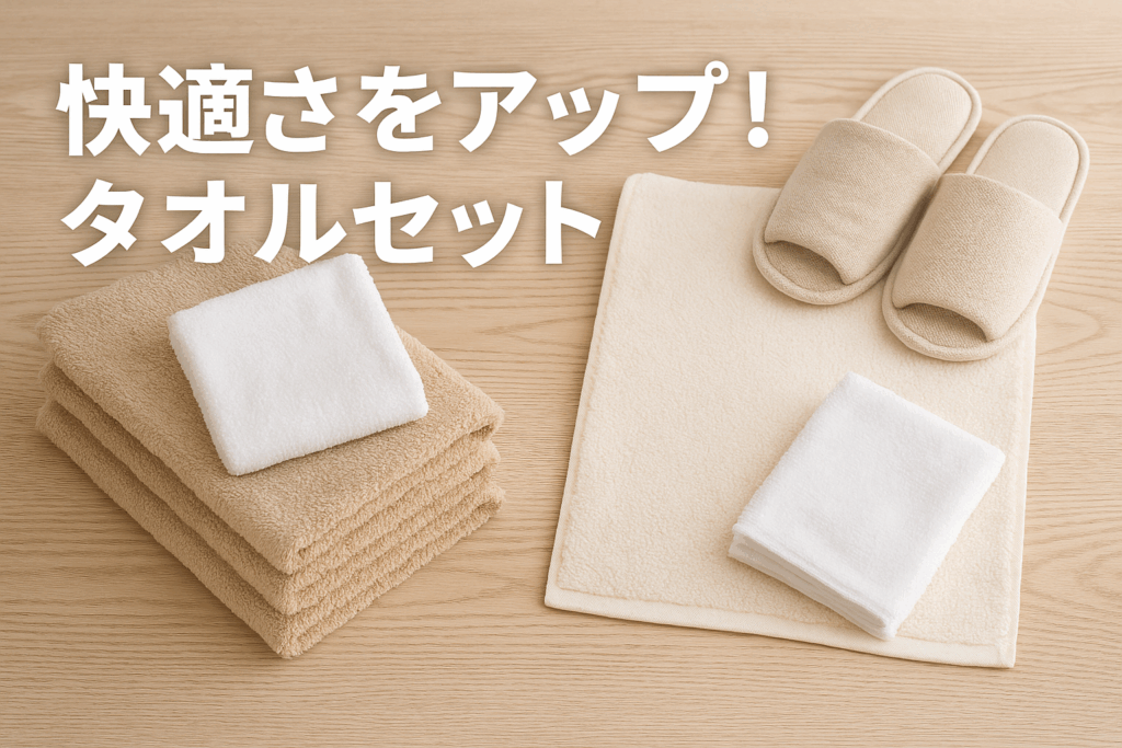 快適さをアップ！タオルセット