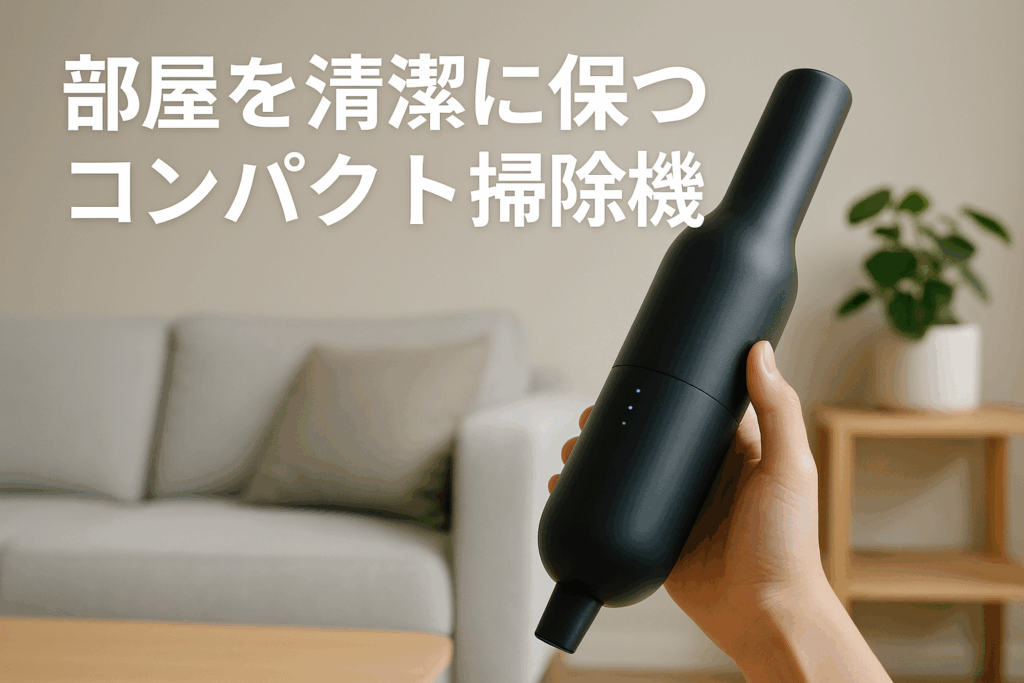 部屋を清潔に保つコンパクト掃除機
