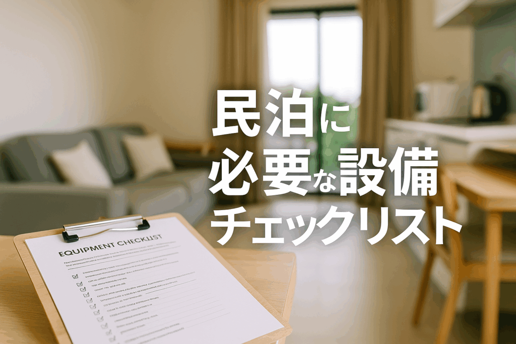 民泊に必要な設備チェックリスト