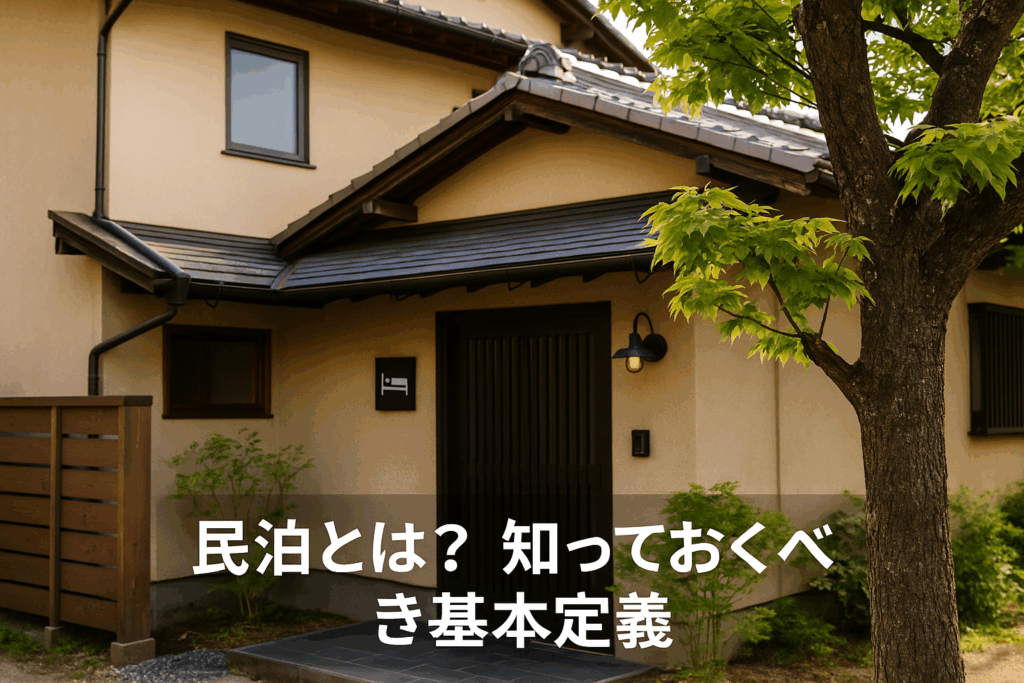 民泊とは?知っておくべき基本定義