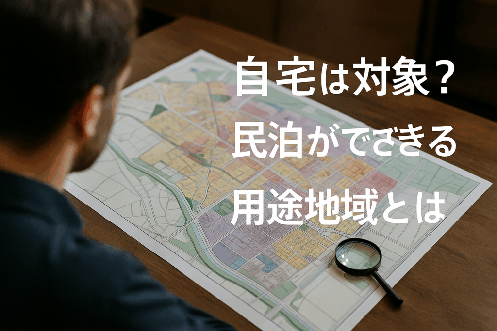 自宅は対象？民泊ができる用途地域とは