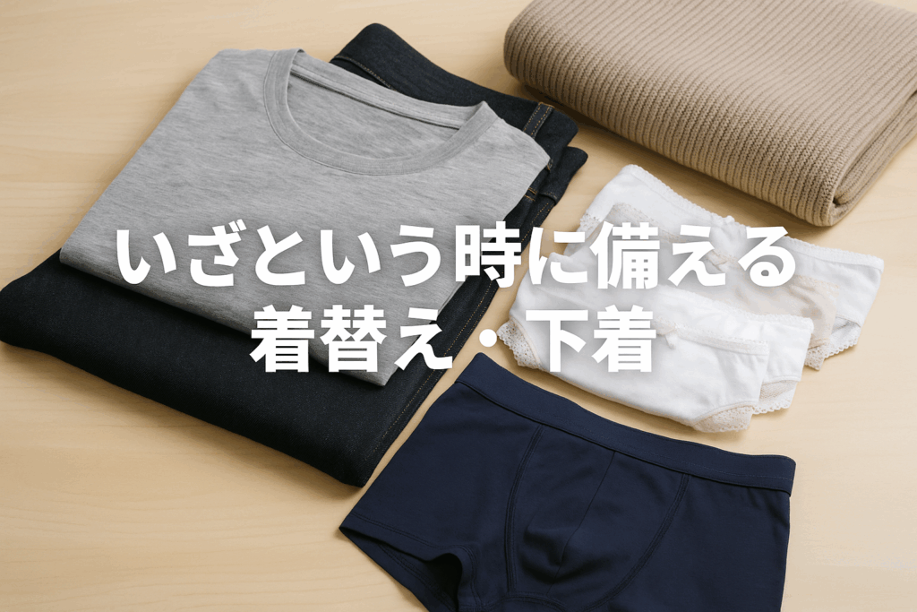 いざという時に備える着替え・下着
