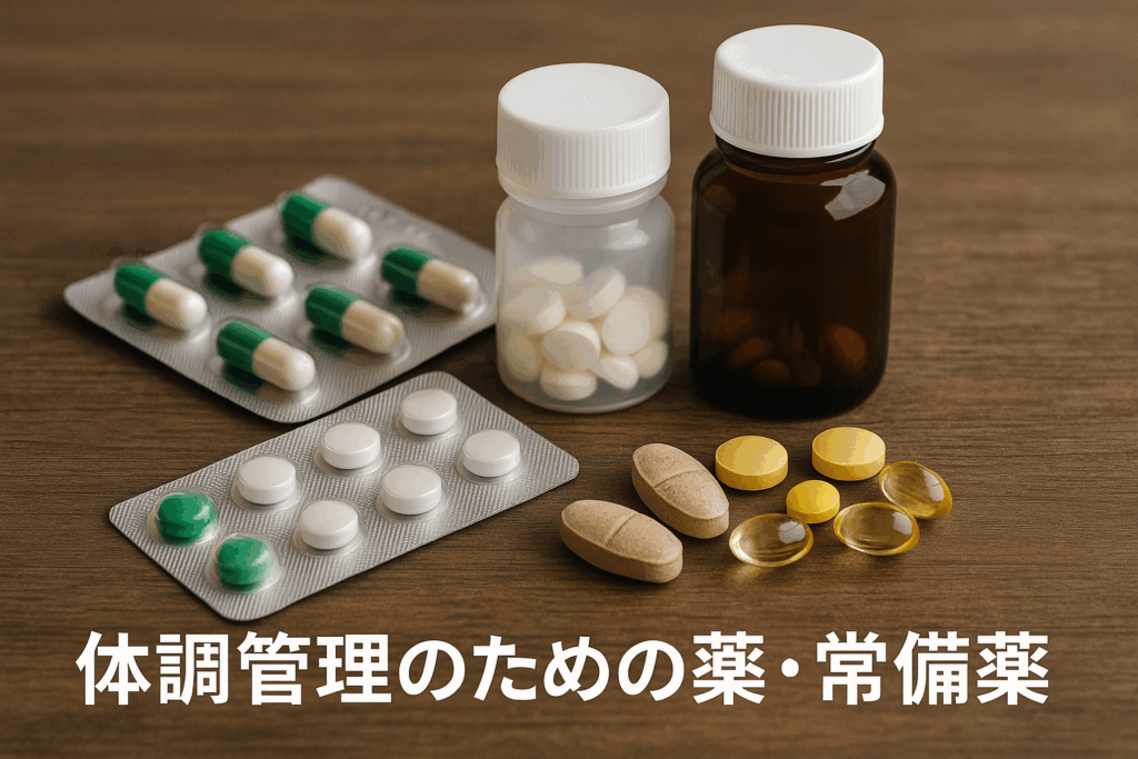 体調管理のための薬・常備薬