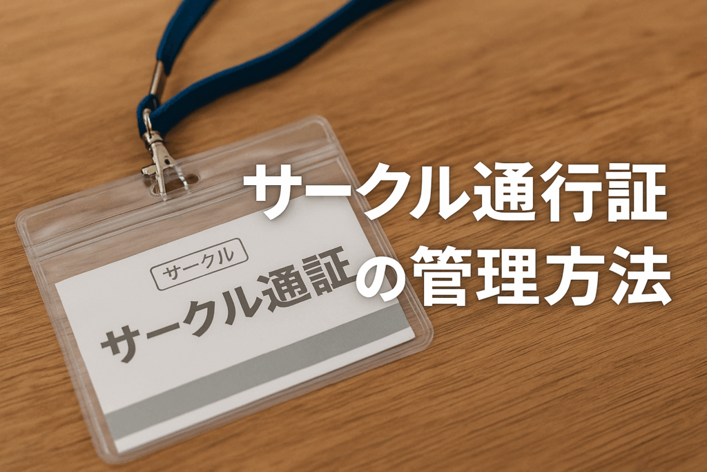 サークル通行証の管理方法