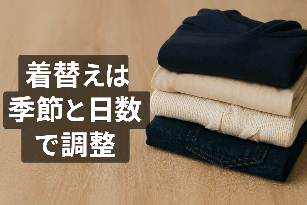 着替えは季節と日数で調整