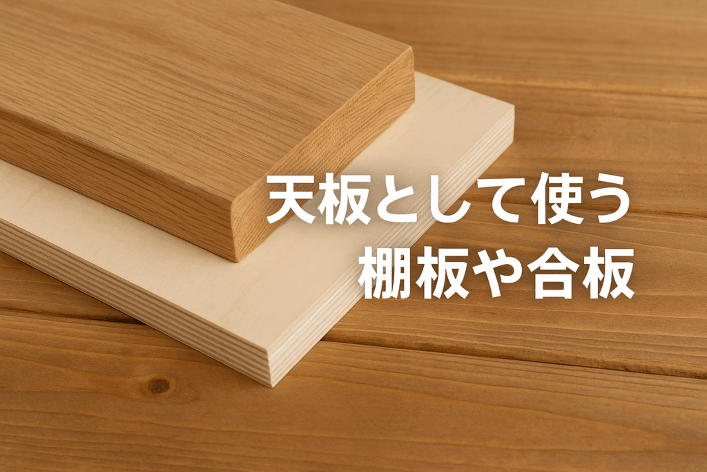 天板として使う棚板木材や合板