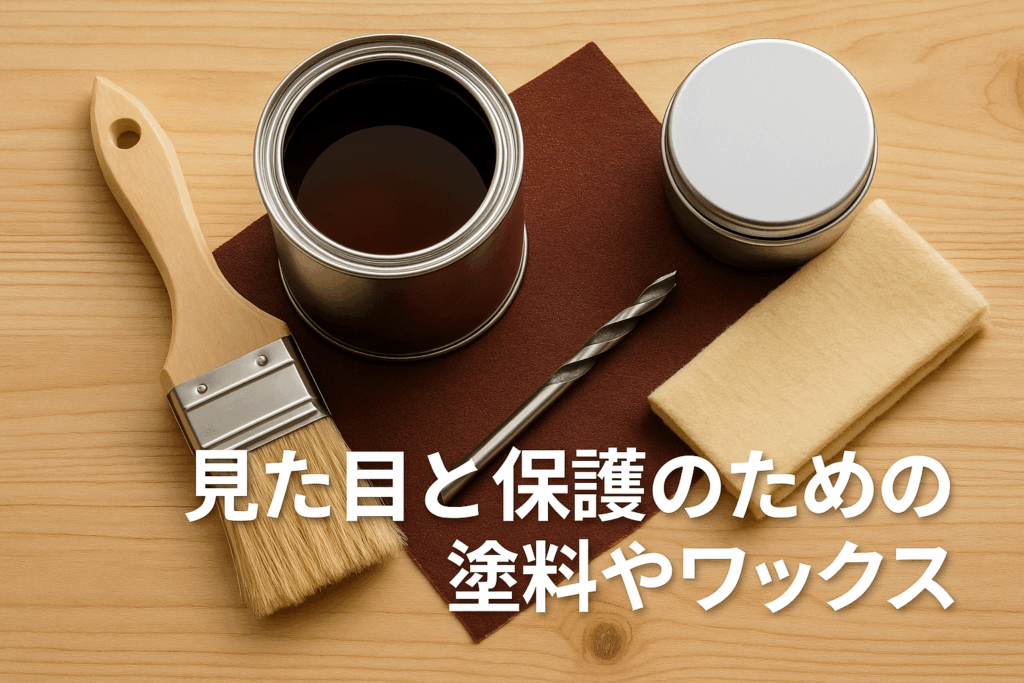 見た目と保護のための塗料やワックス