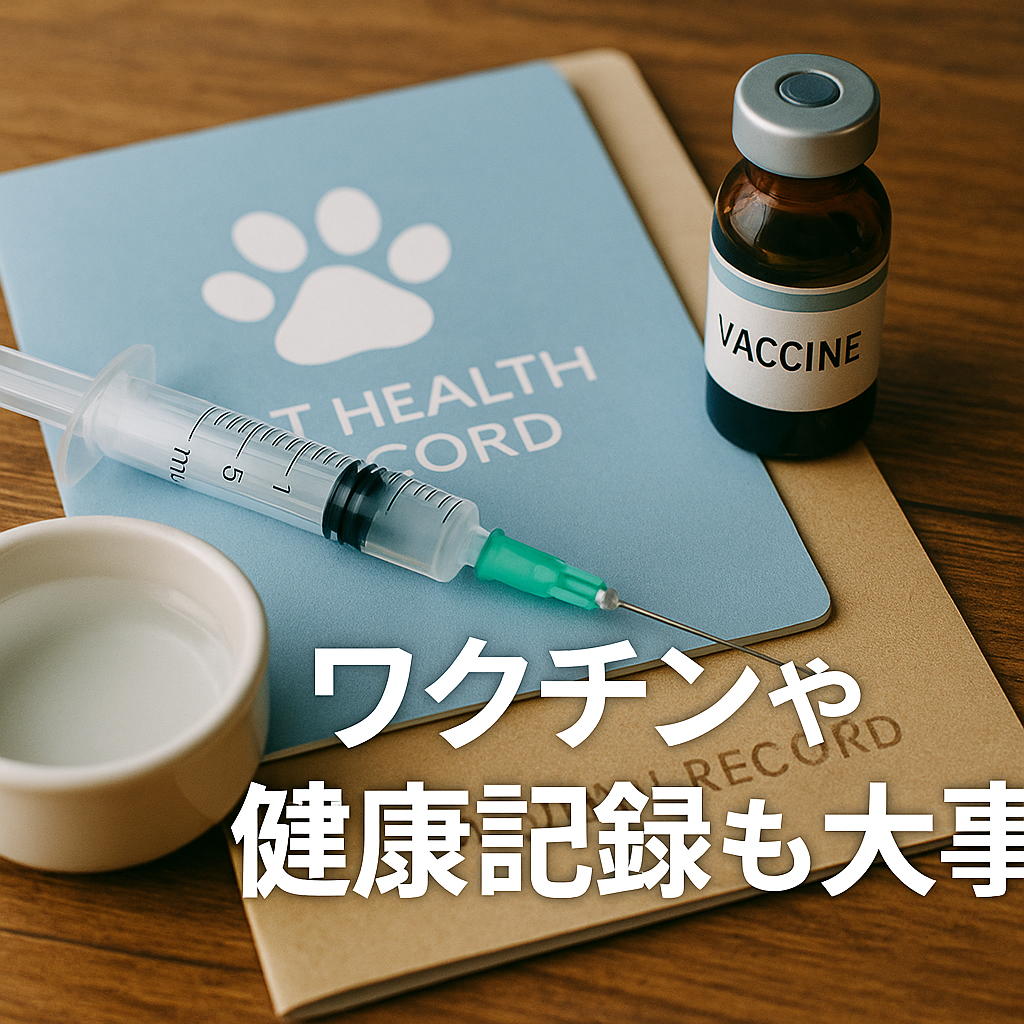 ワクチンや健康記録も大事