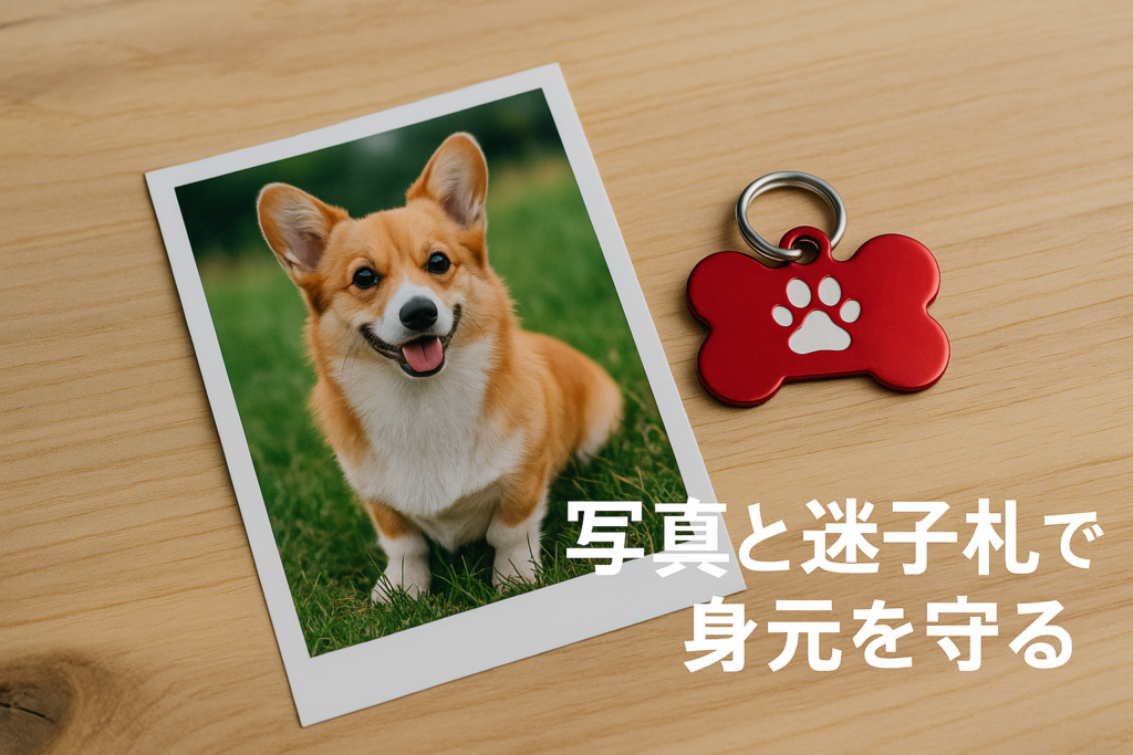 写真と迷子札で身元を守る